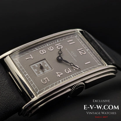 95 Years Old Antique IWC Schaffhausen Very rare / Art Deco Tank / Cal. 87 / Antique 1929