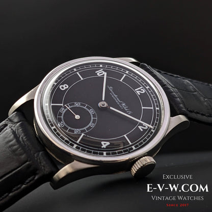 82 Years Old Vintage IWC Schaffhausen Black / Cal. 83 / Vintage 1941