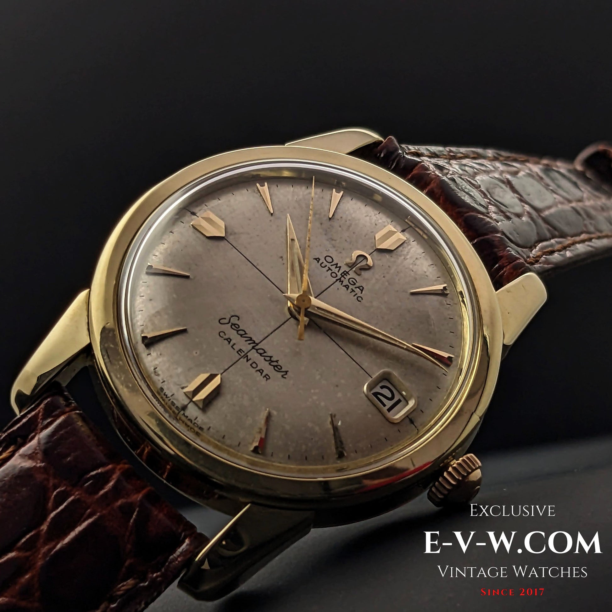 70 Years Old Vintage Omega Seamaster Calendar Solid Gold Ref. 2849 SC / Cal. 503 / Vintage 1954