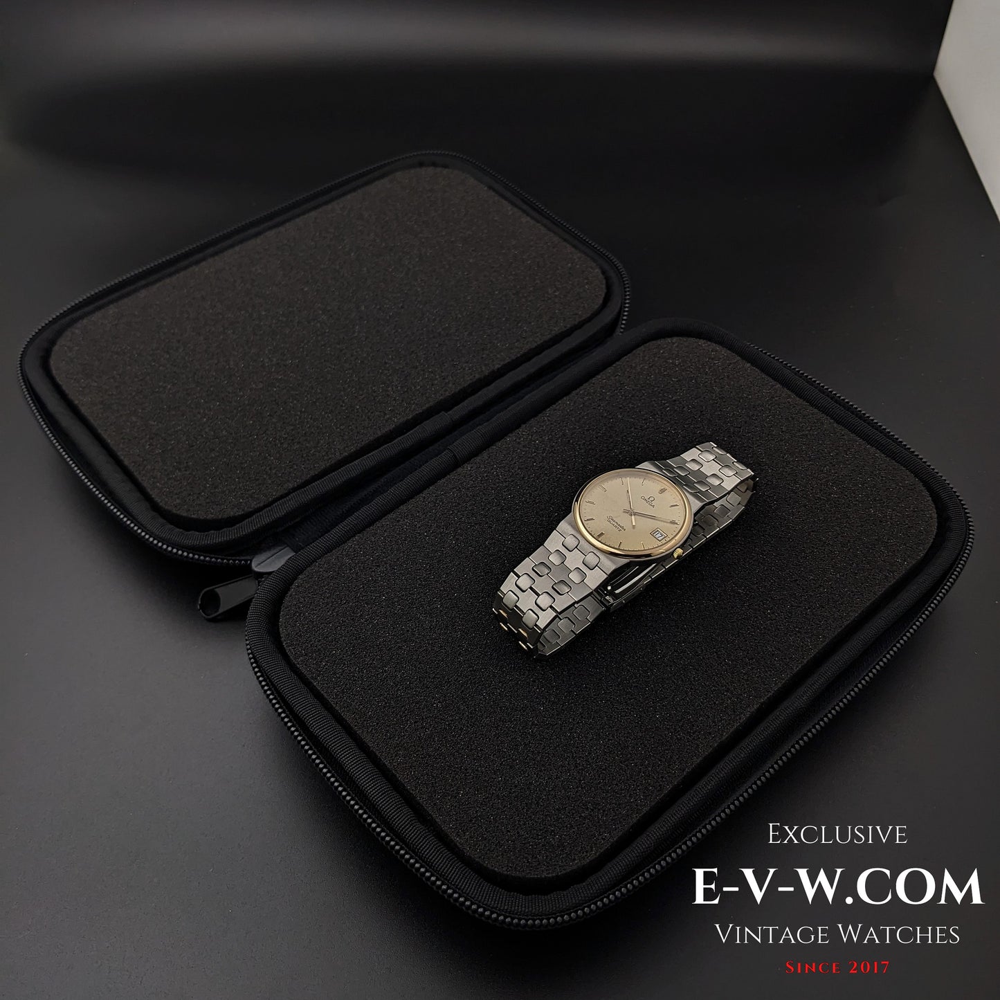 Omega Seamaster Quartz Vintage 54 ans / Acier et Or Réf. 1960277 / Cal. 1432 / Année 1970