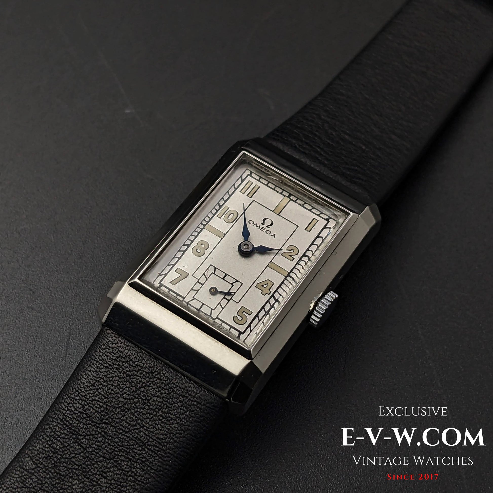 84 Years Old Vintage Omega Art Deco Tank / Cal. T17 / Vintage 1939