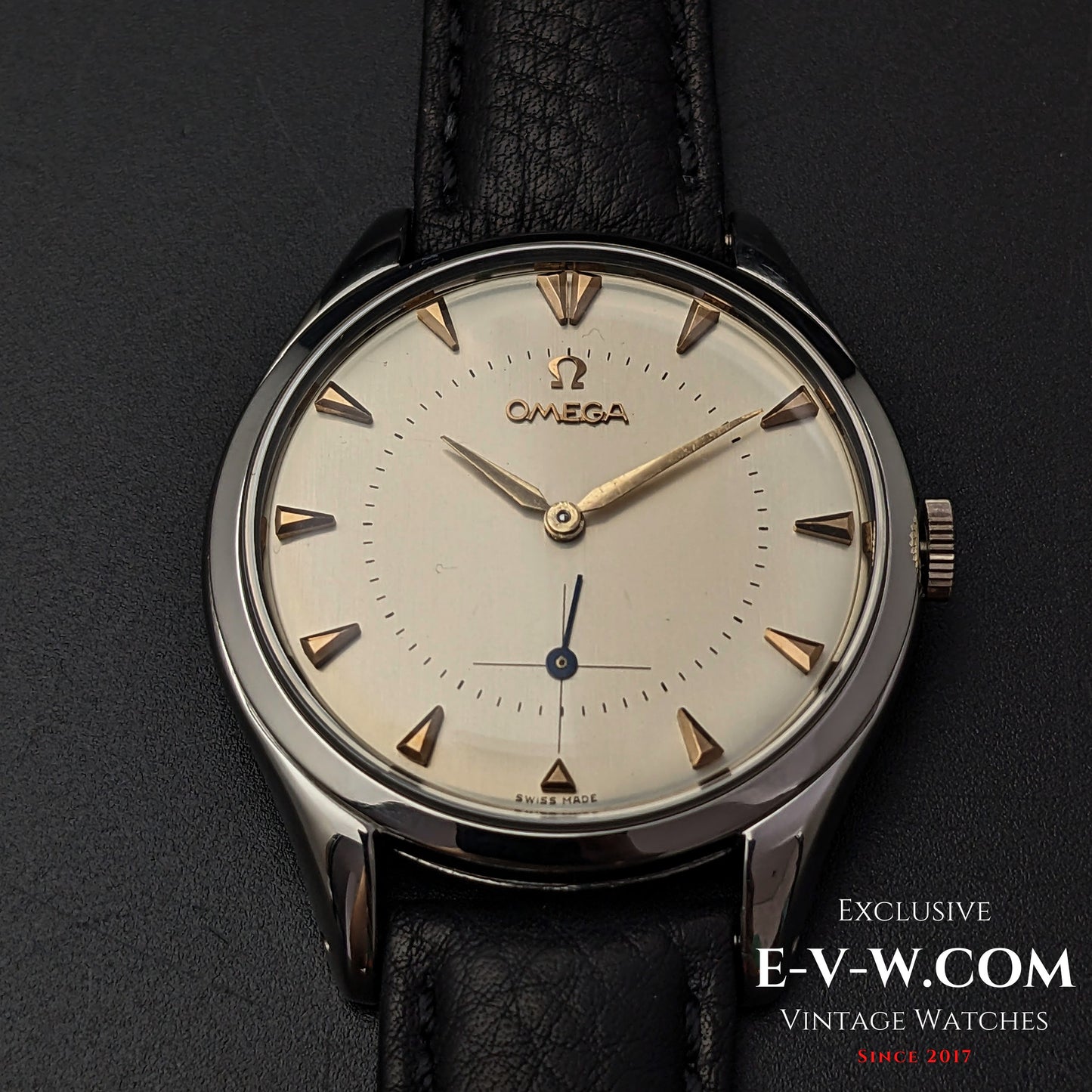 70 Years Old Vintage Omega Jumbo 38mm Oversize Ref. 2505 11 / Cal. 266 / Vintage 1954