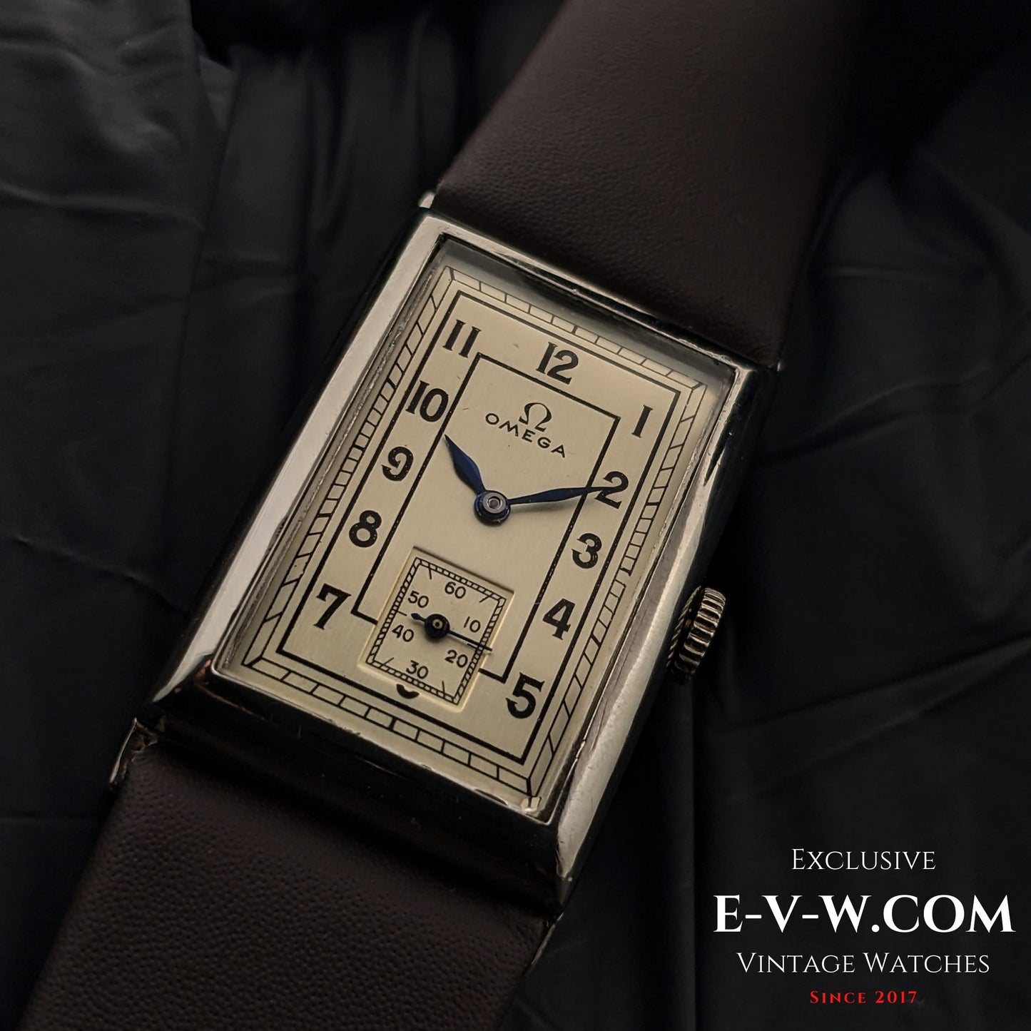 94 Years Old Antique Omega Tank / Art Deco / Cal. T17 / Antique 1930