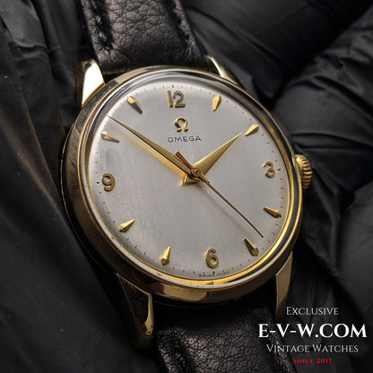 73 Years Old Vintage Omega Gold Plaque / Ref. 2498-4 / Cal. 283 (30T2) / Vintage 1952