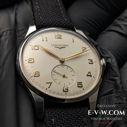 74 Years Old Vintage Longines Jumbo / Cal. 12.68Z / Vintage 1951 @e-v-w.com-Youtube