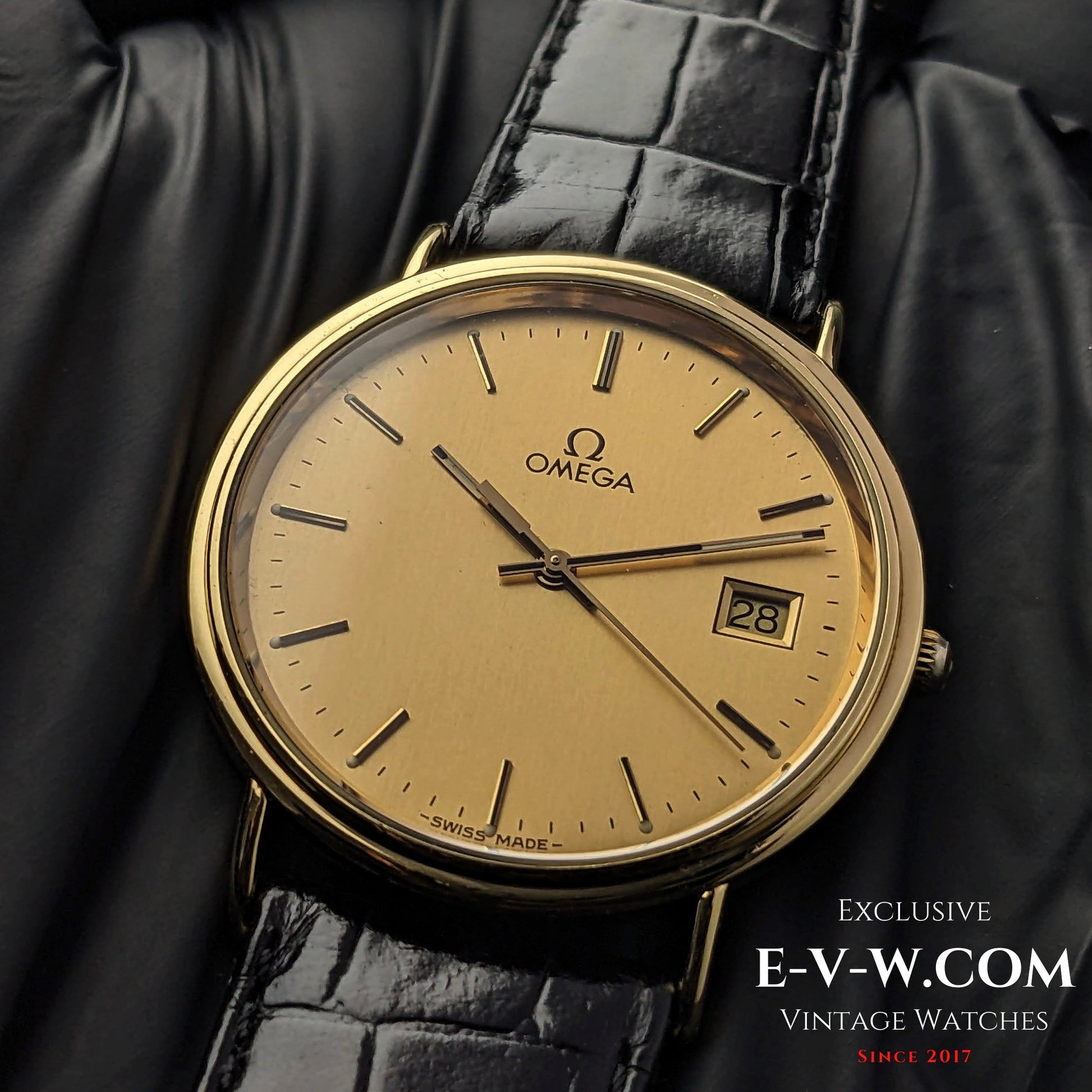 Vintage Omega Classic 18k Gold / Cal. 1530 / Vintage 1980s