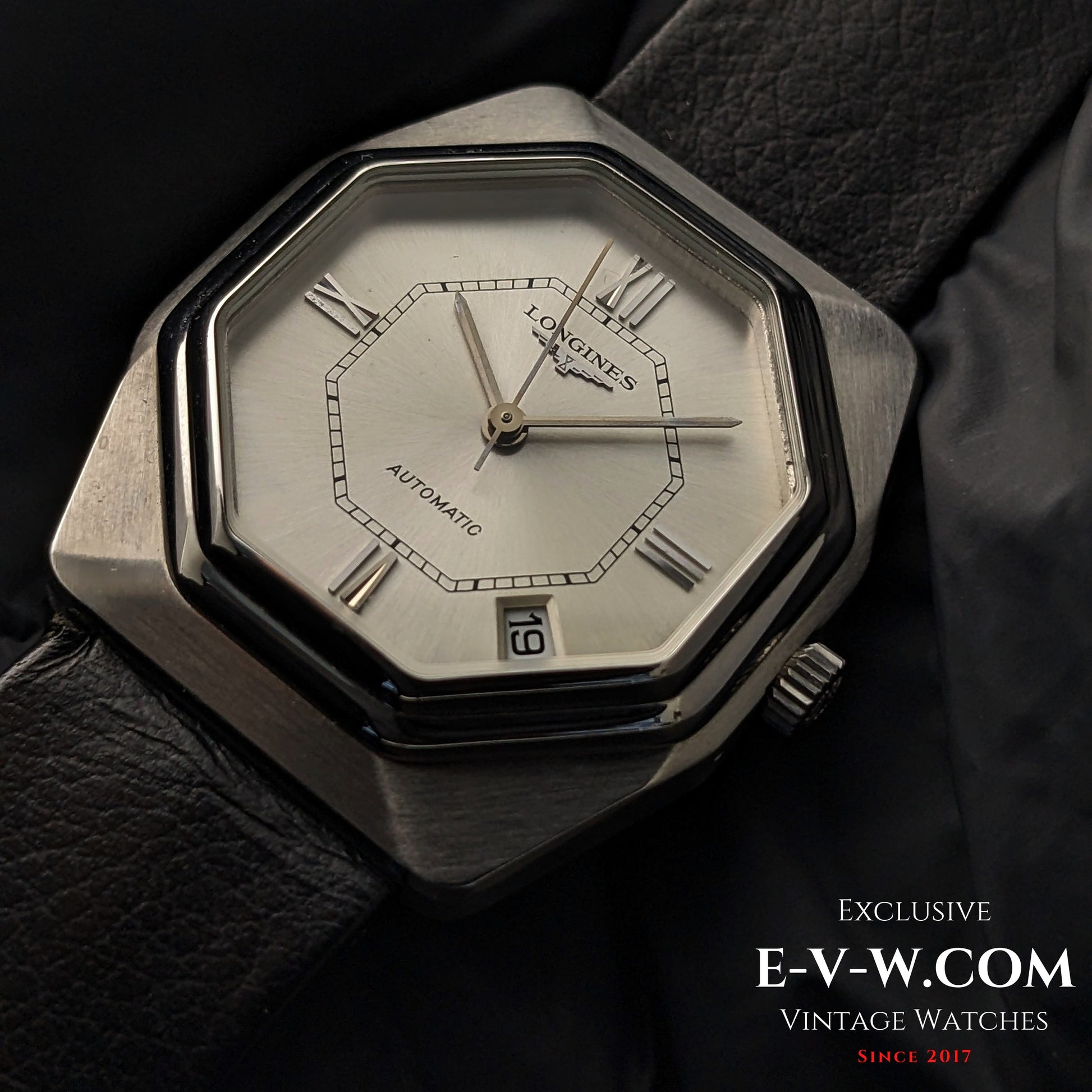 50 Years Old Vintage Longines Automatic / Octagonal / Rare NOS / Ref. 4822 / Cal. 633.1 /Vintage1975