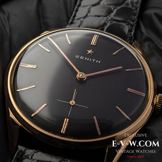 59 Years Old Vintage Zenith 18K Rose Gold 7583-1 / Cal. 40T / Vintage 1956 /e-v-w.com