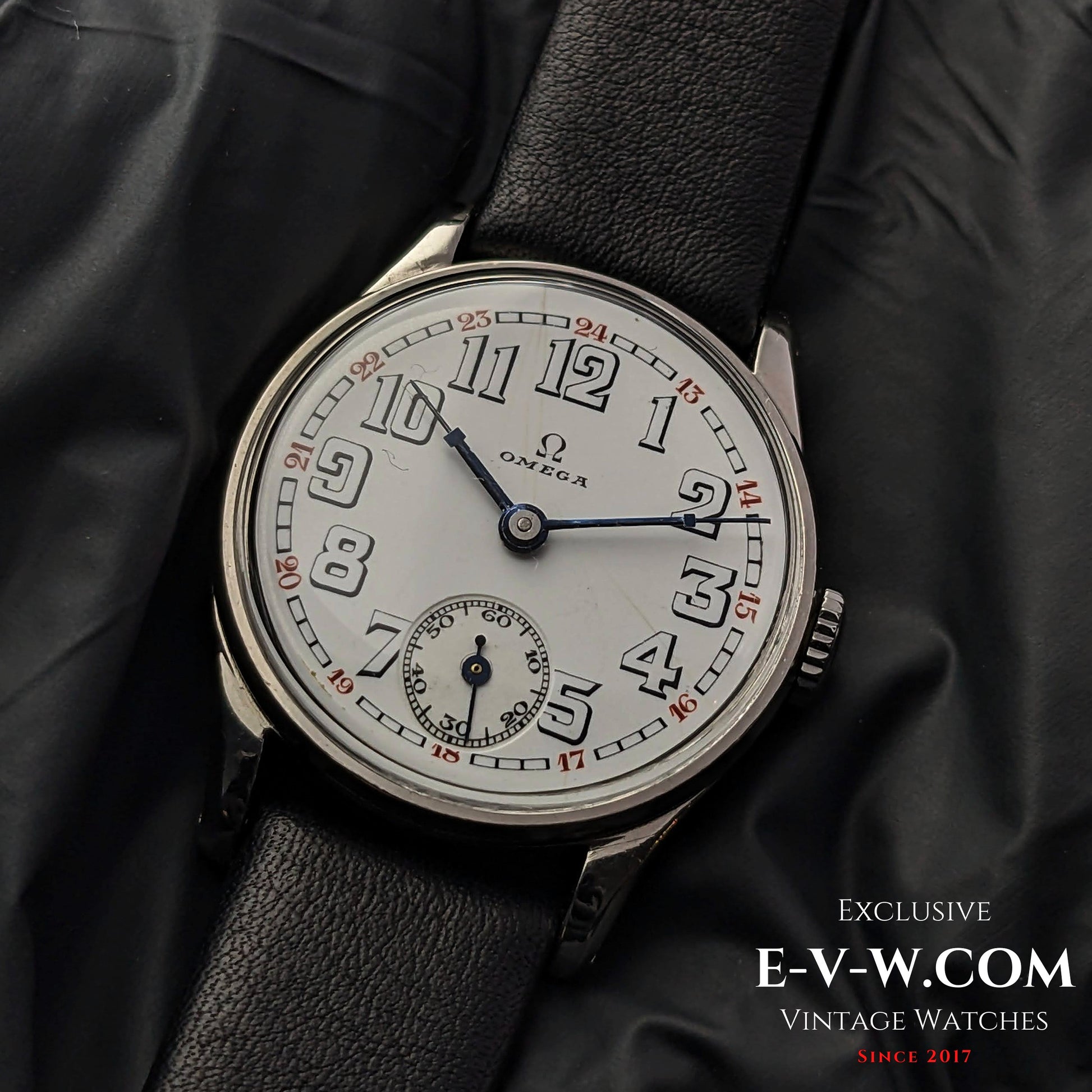 84 Years Old Rare Omega Art Deco / Cal. 25,6SOBT3/ Vintage 1939