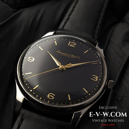 66 Years Old Vintage IWC Schaffhausen Black / Cal. 89 / Vintage 1957