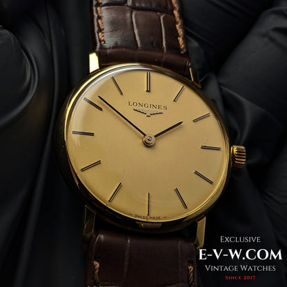 47 Years Old Vintage Longines Classic 18k Gold / Cal. L.847.4 / Vintage 1976