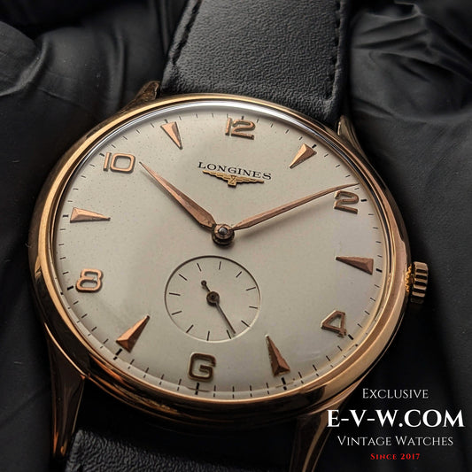 70 Years Old Vintage Longines 18k Gold Automtaic / Cal. 22A / Vintage 1953