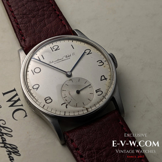 Montre de ville IWC Schaffhausen vintage (87 ans), modèle ancien civil | Cal. 83 | Année 1938 / Révisée