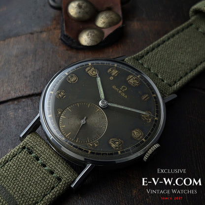 Omega vintage de 81 ans (Seconde Guerre mondiale) | Réf. 2383/2 | Cal. 30T2 | Année de fabrication : 1944 | Entièrement révisée