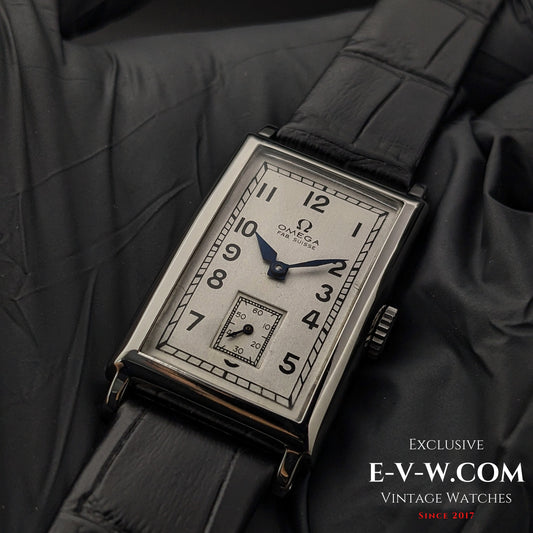 94 Years Old Antique Omega Tank / Art Deco / Cal. T17 Vintage 1930