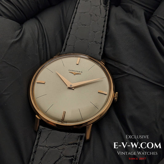 58 Vintage Longines Classic Calatrava 18k rose gold Ref. 7511 / Cal. 370 Vintage 1966