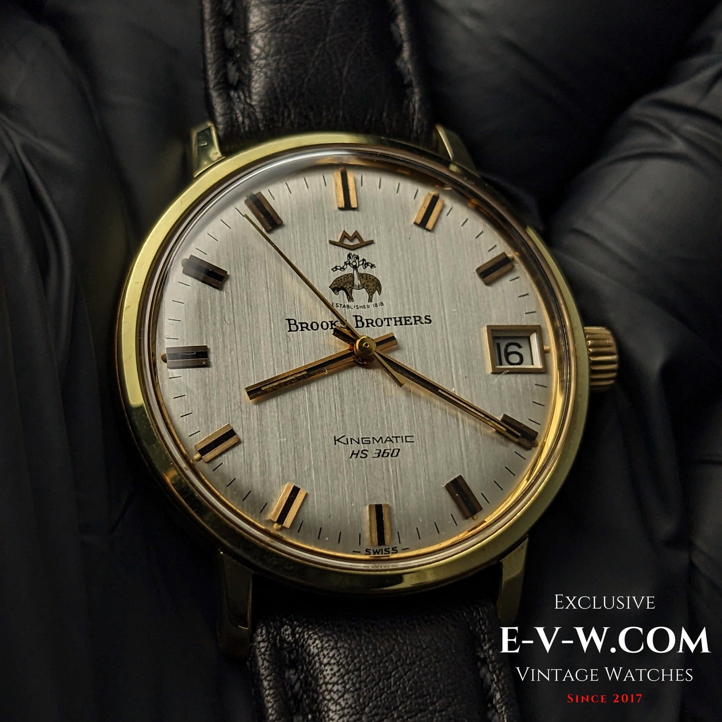 Montre Movado Brooks Brothers Kingmatic HS360 High-Beat des années 70 | Cal. 408 | Année 1970 | Révisée