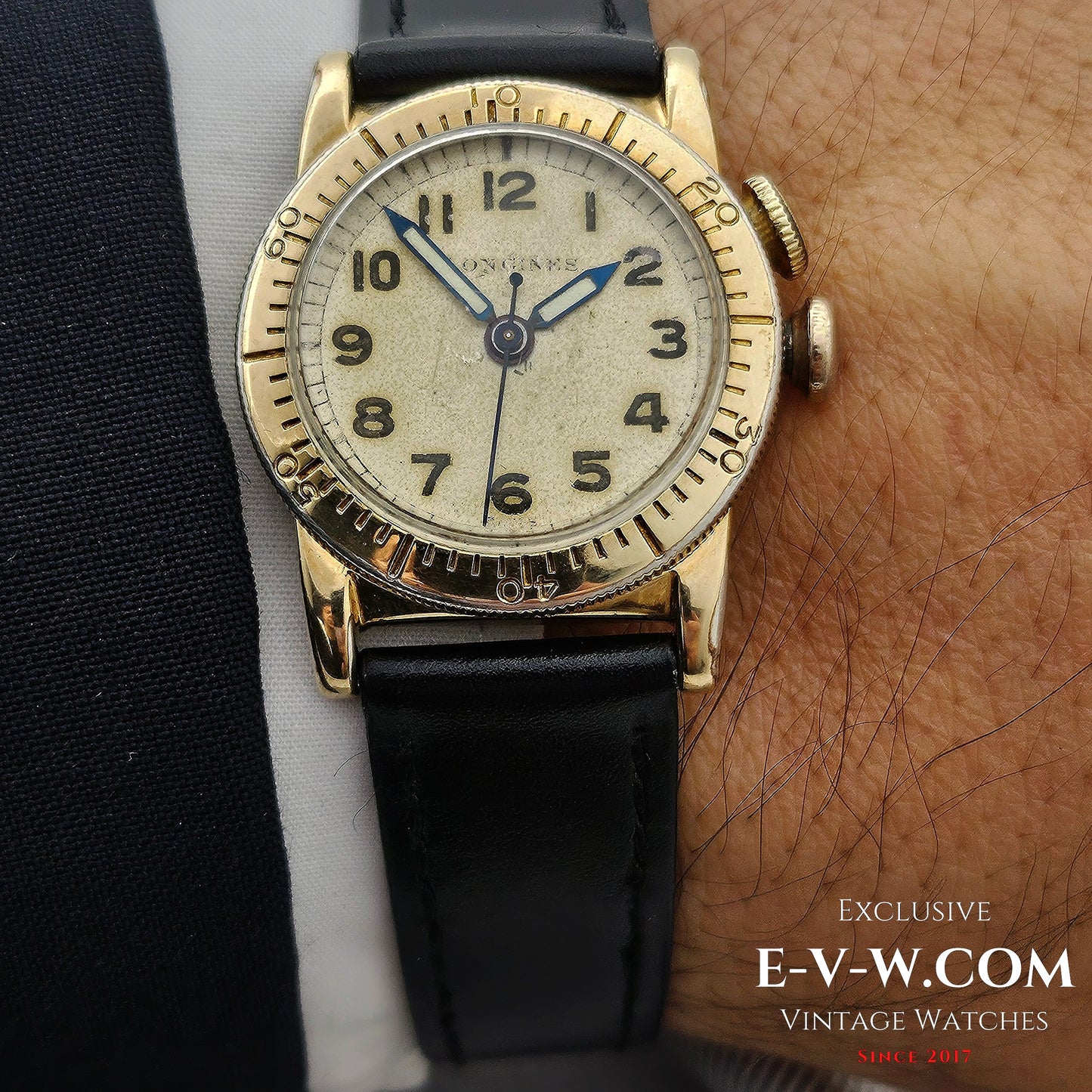 Longines Weems de navigation aérienne des années 1940 | Calibre 10L | Seconde Guerre mondiale, 1944 | Révisée