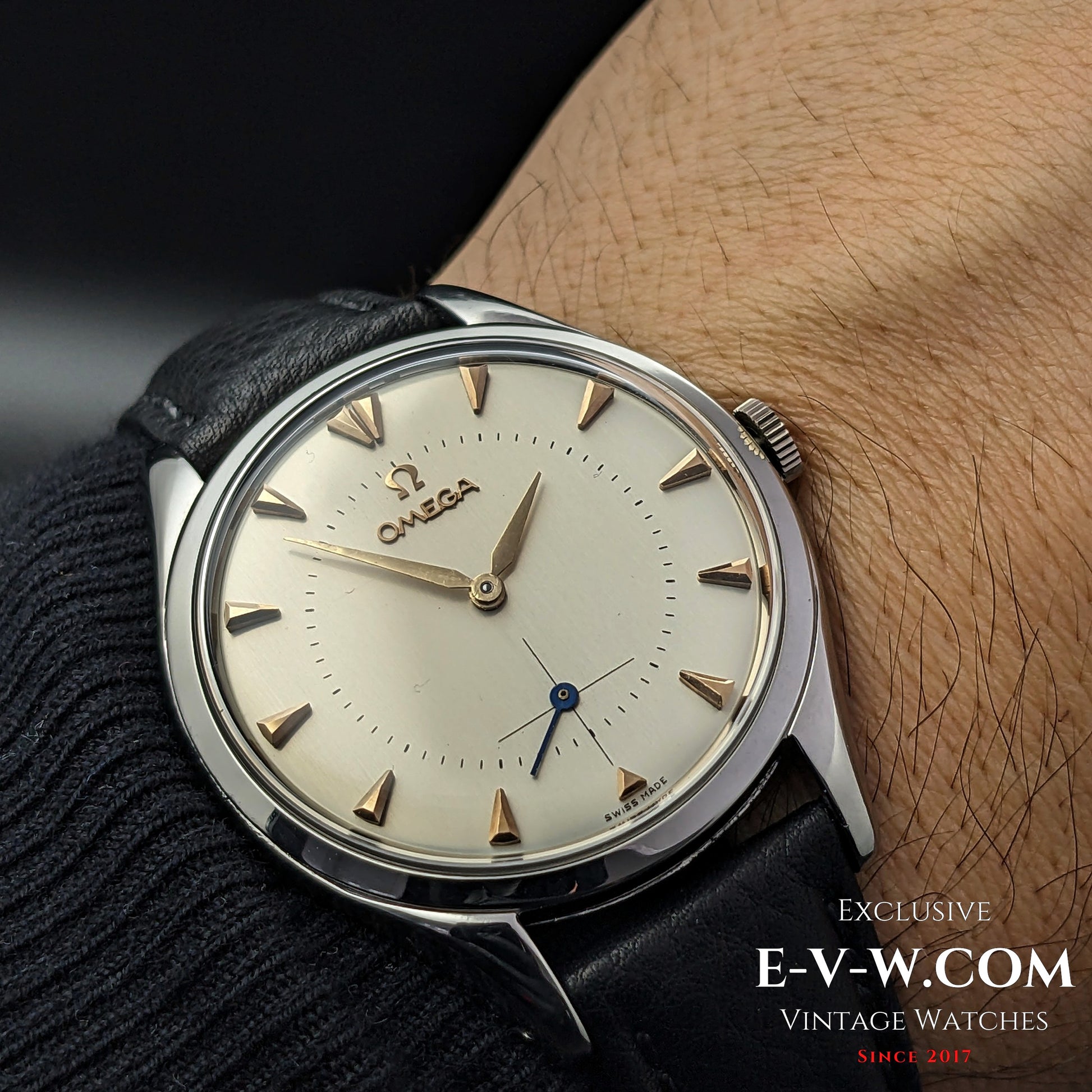 70 Years Old Vintage Omega Jumbo 38mm Oversize Ref. 2505 11 / Cal. 266 / Vintage 1954