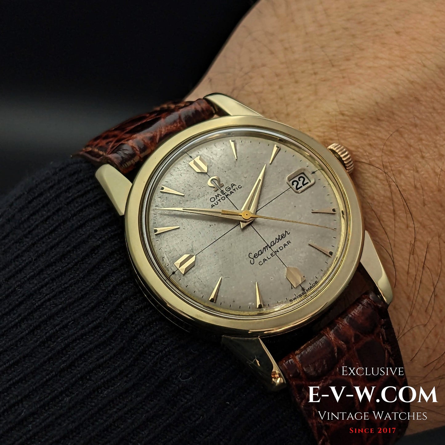 70 Years Old Vintage Omega Seamaster Calendar Solid Gold Ref. 2849 SC / Cal. 503 / Vintage 1954