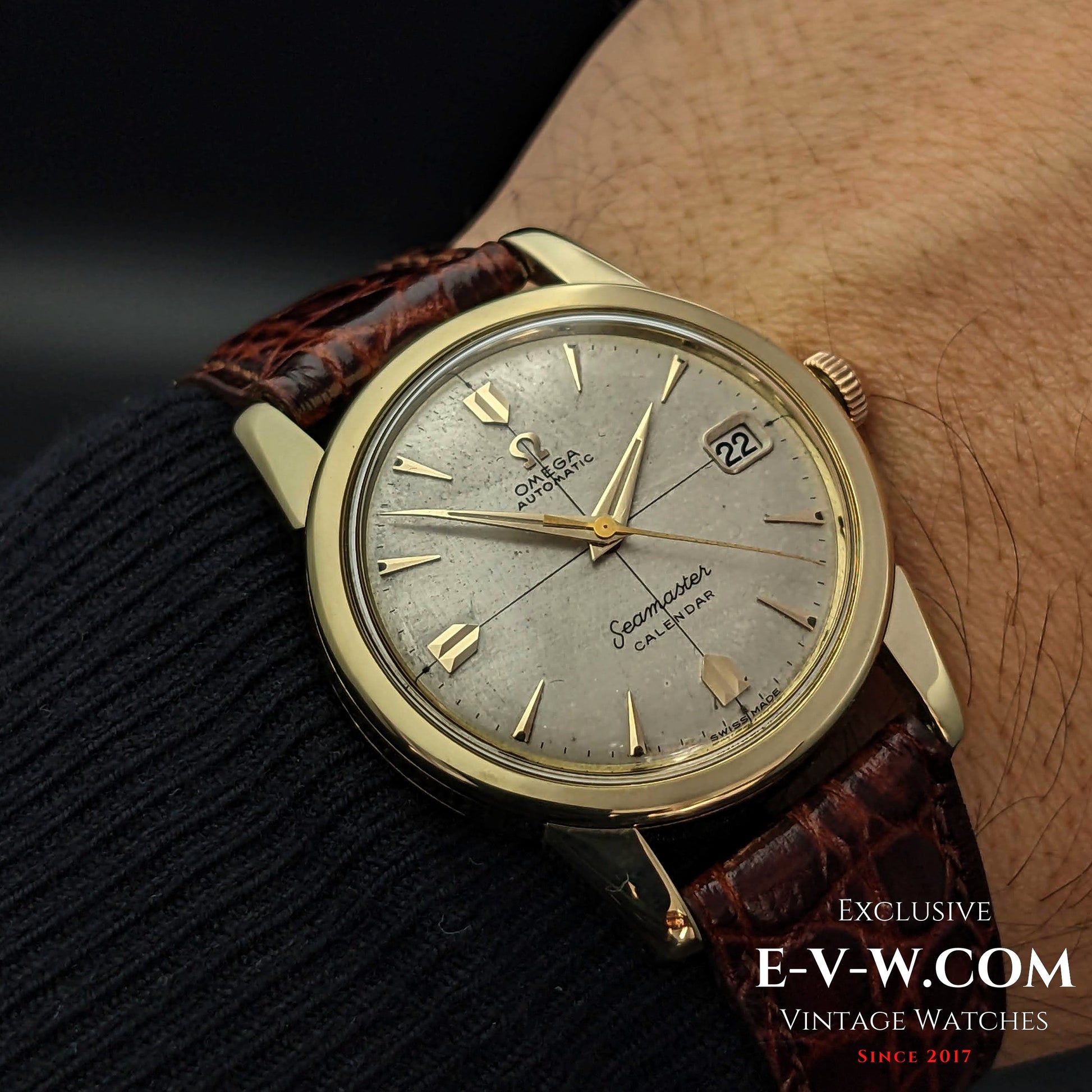 70 Years Old Vintage Omega Seamaster Calendar Solid Gold Ref. 2849 SC / Cal. 503 / Vintage 1954