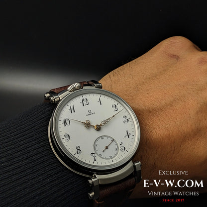 Mouvement de montre de poche Omega Jumbo antique de 119 ans / Cal. 19 / Antique de 1906