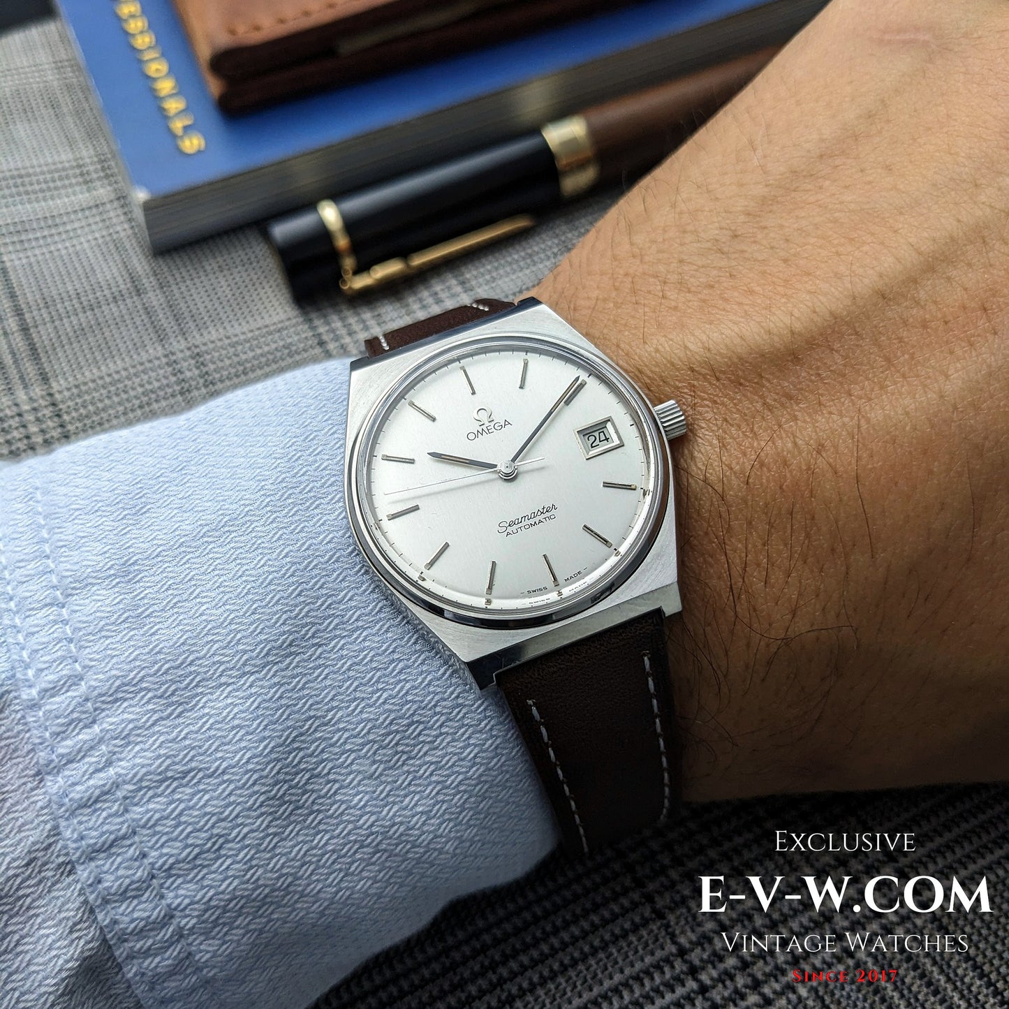 Omega Seamaster AUTOMATIQUE milieu des années 1970 | Réf. 166.0203 | Cal. 1012 | Année 1975 | Révisée