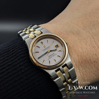 Montre Omega Constellation automatique vintage pour femme, 50 ans d'âge / Bracelet en or / Réf. 5680019 / Cal. 685 / Année 1974