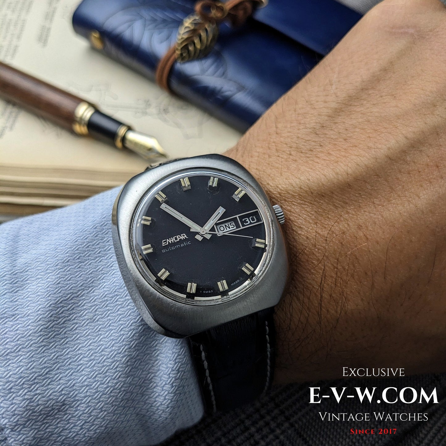 Enicar Day-Date | Réf. 147-01-13 | Calibre AR 1147 | Année 1970 | Révisée 