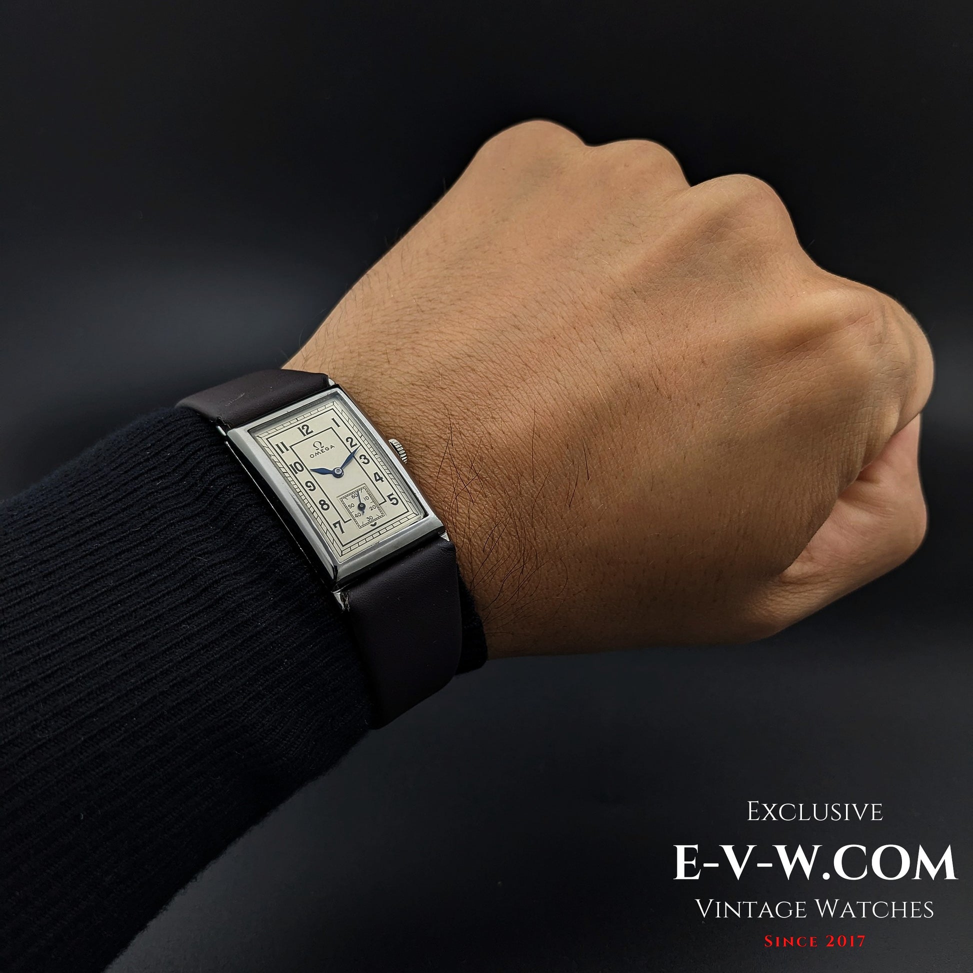 94 Years Old Antique Omega Tank / Art Deco / Cal. T17 / Antique 1930