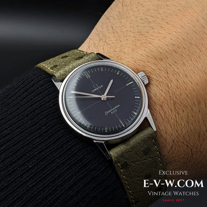 Montre Omega Seamaster 600 Cross Hair vintage rare de 57 ans / Réf. 135.012 / Cal. 601 / Année 1966