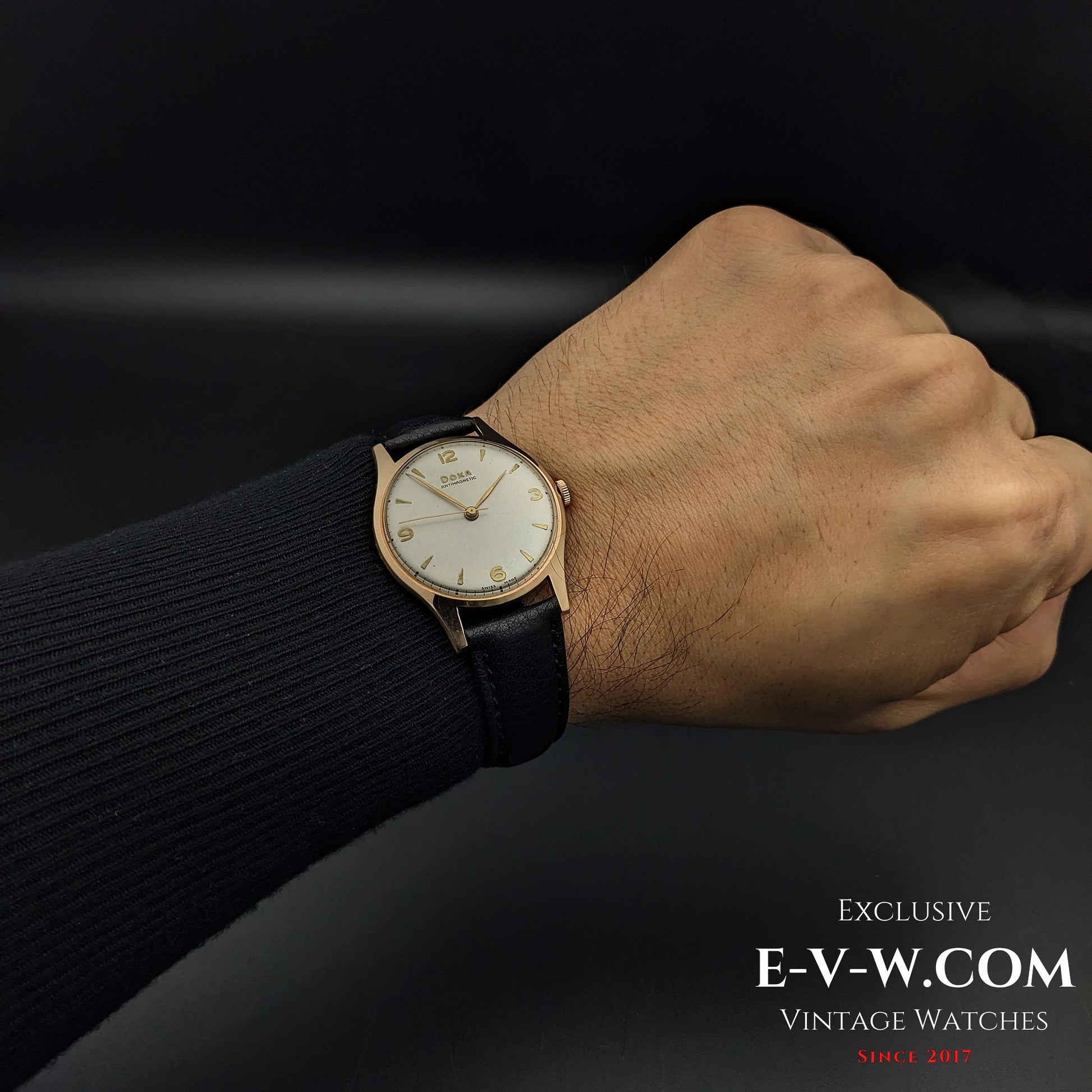 74 Vintage DOXA Antimagnatic / 14k Solid Gold / Cal. 11 1/2 1147 /  Vintage1950