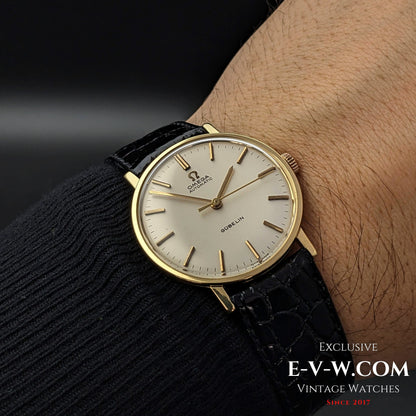 58 Years Old Vintage Omega Automatic GUBELIN / 18K Gold Ref. 161009 / Cal. 552 / Vintage 1966