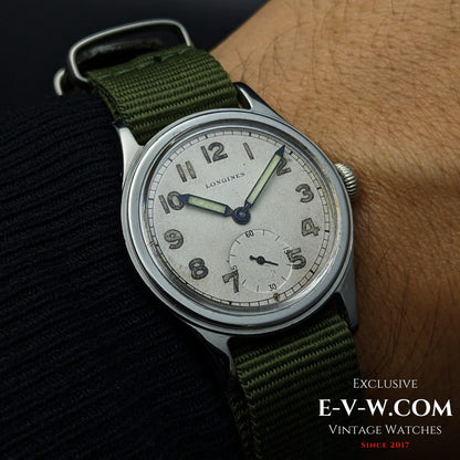83 Years Old Vintage Longines WWII / Military / Ref. 6172 / Cal. 1068Z / Vintage 1942