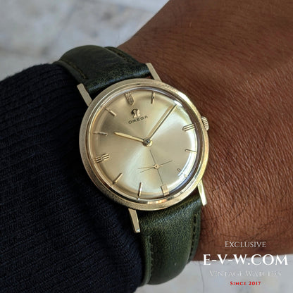 69 Years Old Vintage Omega Classic 14k Gold filled / Rare / Ref. 4066-1 / Cal. 302 / Vintage 1956
