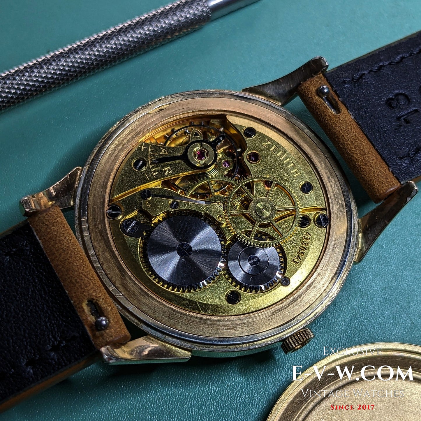 Montre habillée Zenith de 73 ans | Plaqué or | Calibre 126-6 | Vintage 1952 | Révisée