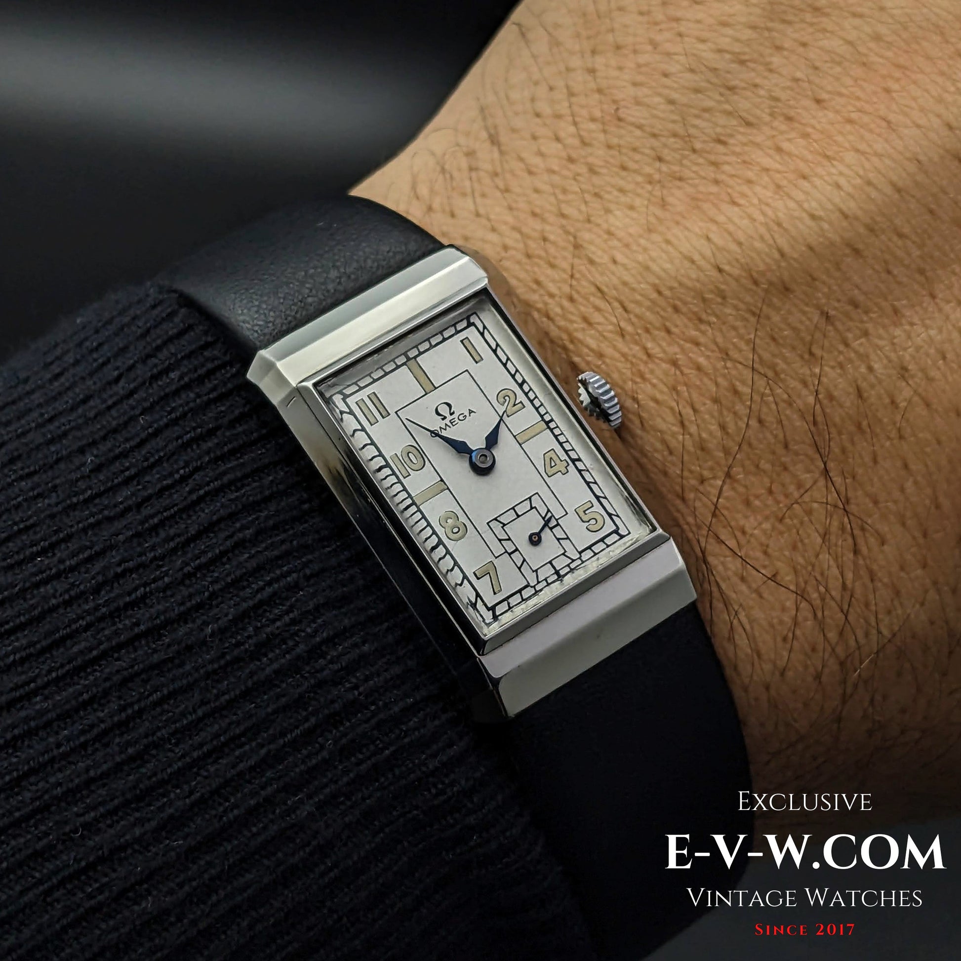 84 Years Old Vintage Omega Art Deco Tank / Cal. T17 / Vintage 1939