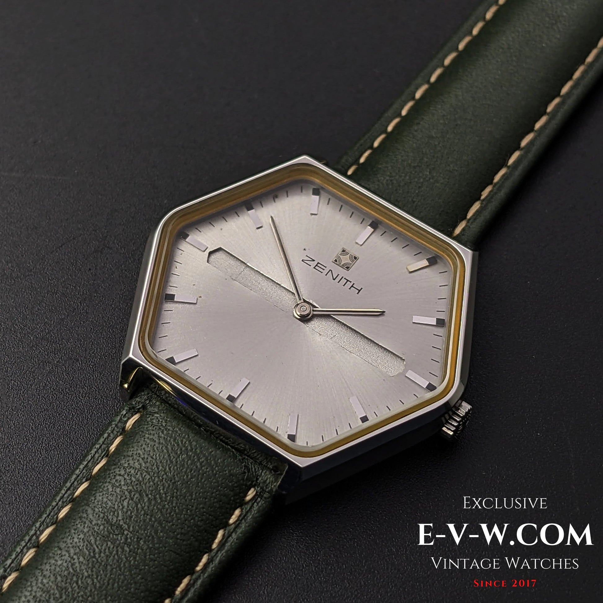 "54 Years Old Vintage Zenith Rare Hexagon Jumbo  Ref.  01-3530-172 / Cal. 2320 / Vintage  1970"