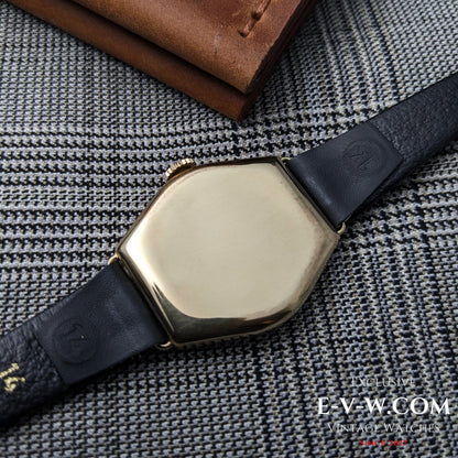 Montre Omega Art Déco à plaque dorée, 96 ans | Calibre 26,5 SOB | Modèle 1929 | Révisée