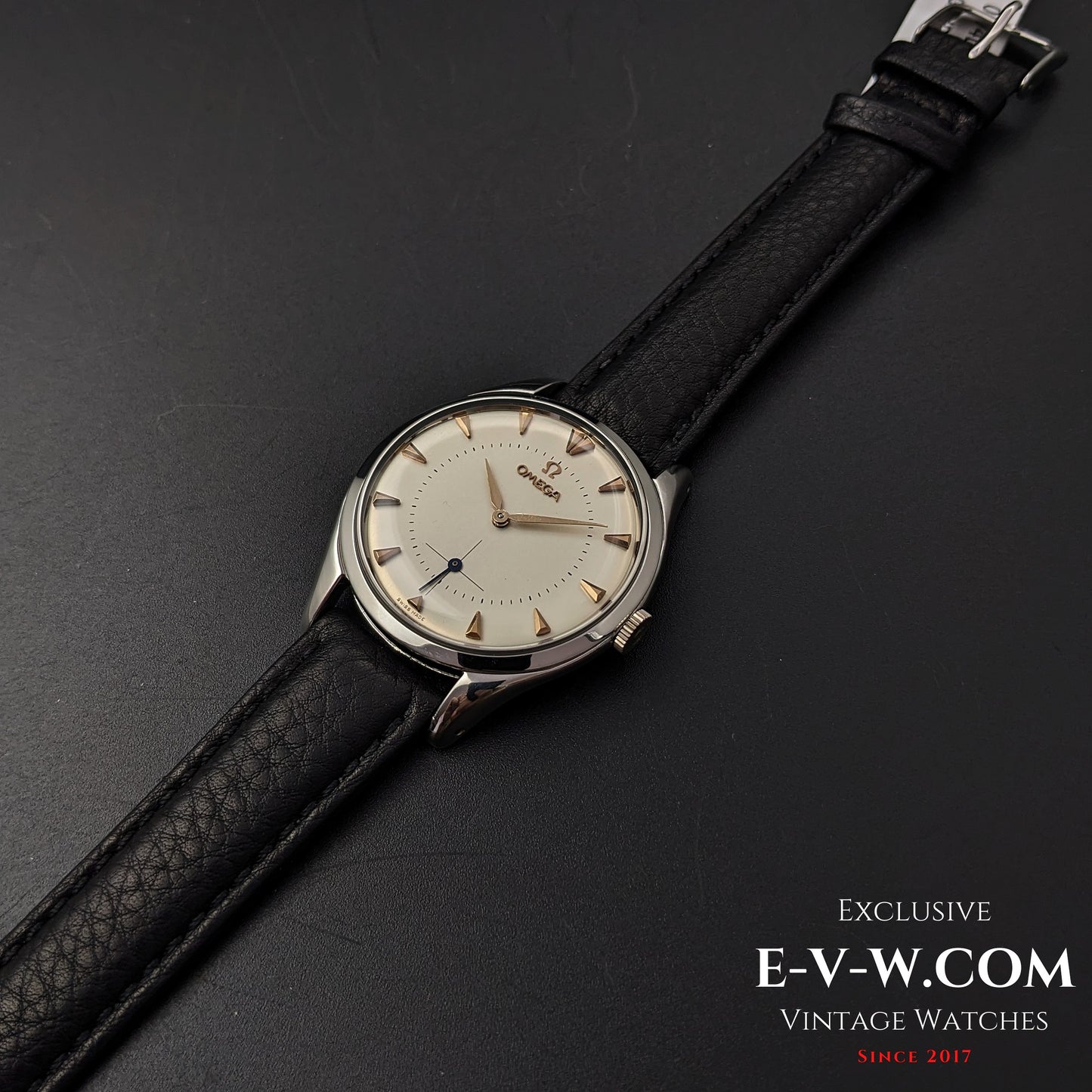 70 Years Old Vintage Omega Jumbo 38mm Oversize Ref. 2505 11 / Cal. 266 / Vintage 1954