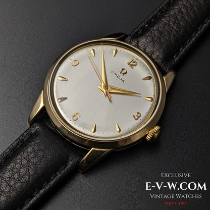 73 Years Old Vintage Omega Gold Plaque / Ref. 2498-4 / Cal. 283 (30T2) / Vintage 1952