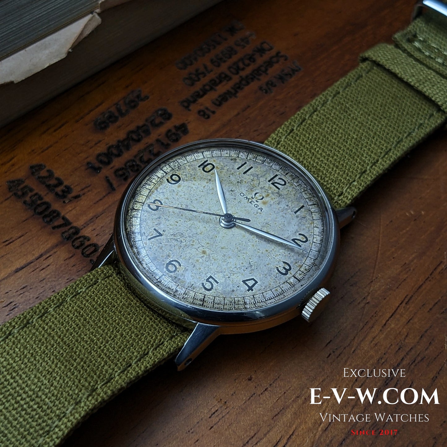 Environ 80 ans — Omega 30T2 Seconde Guerre mondiale « style Calatrava » | Réf. 2349/3 | Cal. 30T2 SC | Vers 1944 | Révisée 