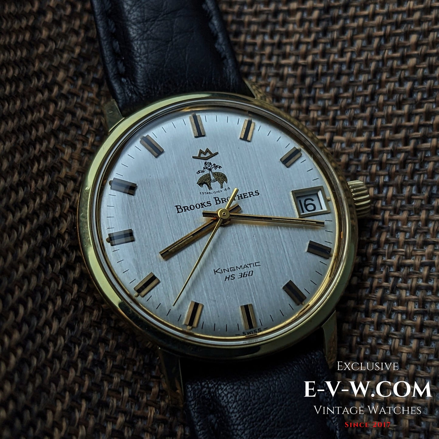 Montre Movado Brooks Brothers Kingmatic HS360 High-Beat des années 70 | Cal. 408 | Année 1970 | Révisée