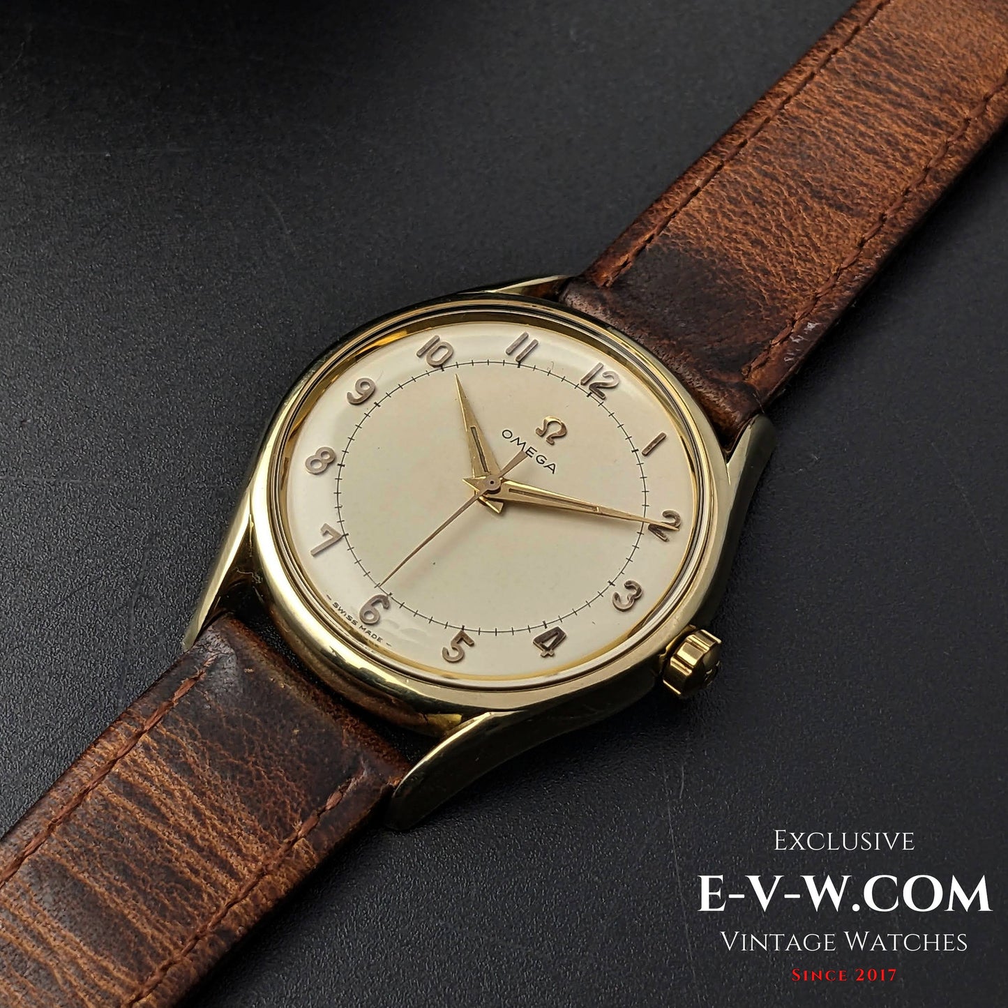 Omega vintage surdimensionnée réf. 2792-2 SC / Cal. 283 (famille 30T2) / millésime 1954, 69 ans