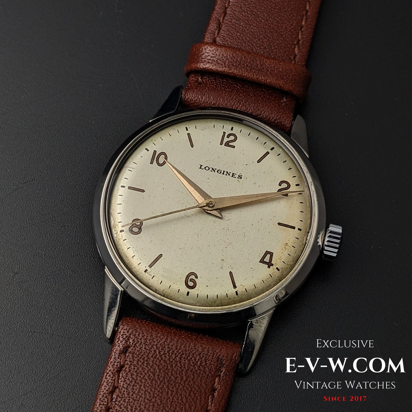 81 Years Old Vintage Longines Classic WWII / Ref. 7222-1 / Cal. 27M / Vintage 1944