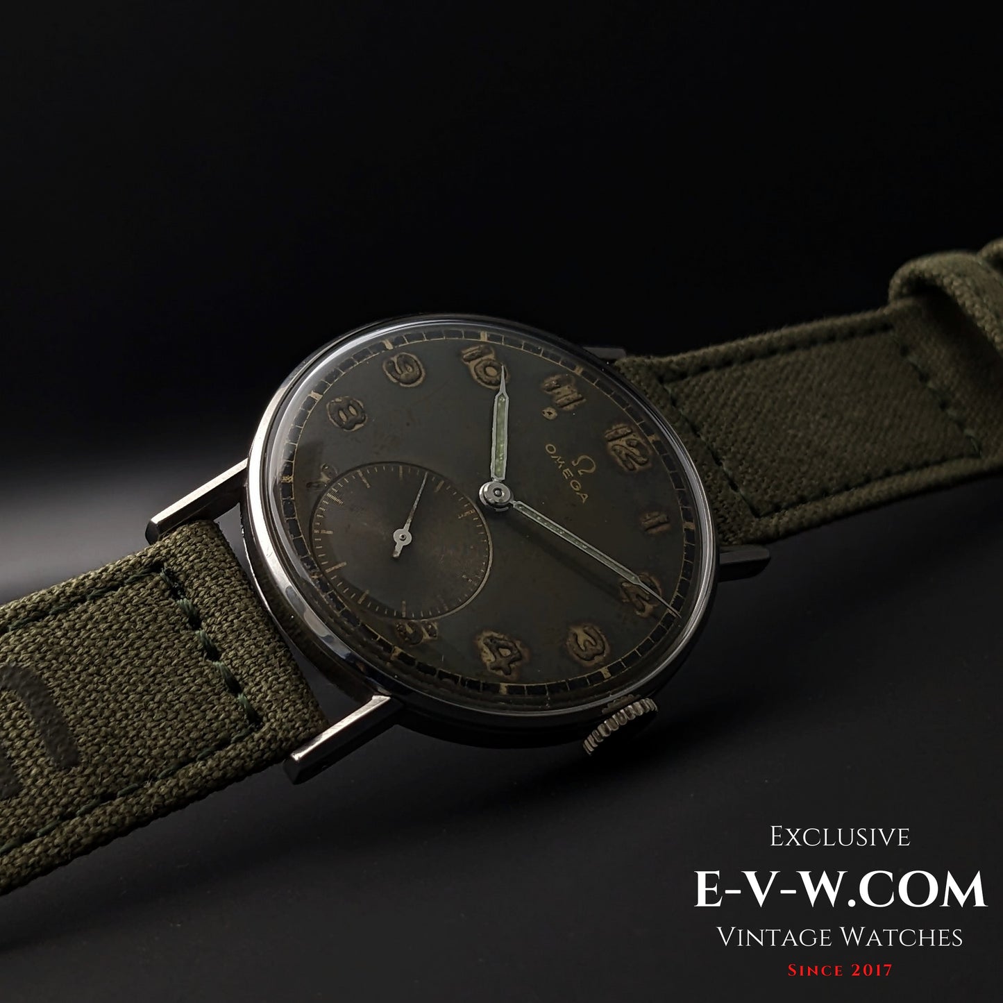Omega vintage de 81 ans (Seconde Guerre mondiale) | Réf. 2383/2 | Cal. 30T2 | Année de fabrication : 1944 | Entièrement révisée