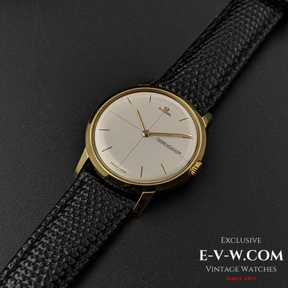 60 Years Old Vintage Jaeger-LeCoultre 18K gold / Ref. E 902 / Cal. 818 with Kif-flector shock absorber / Vintage 1960s
