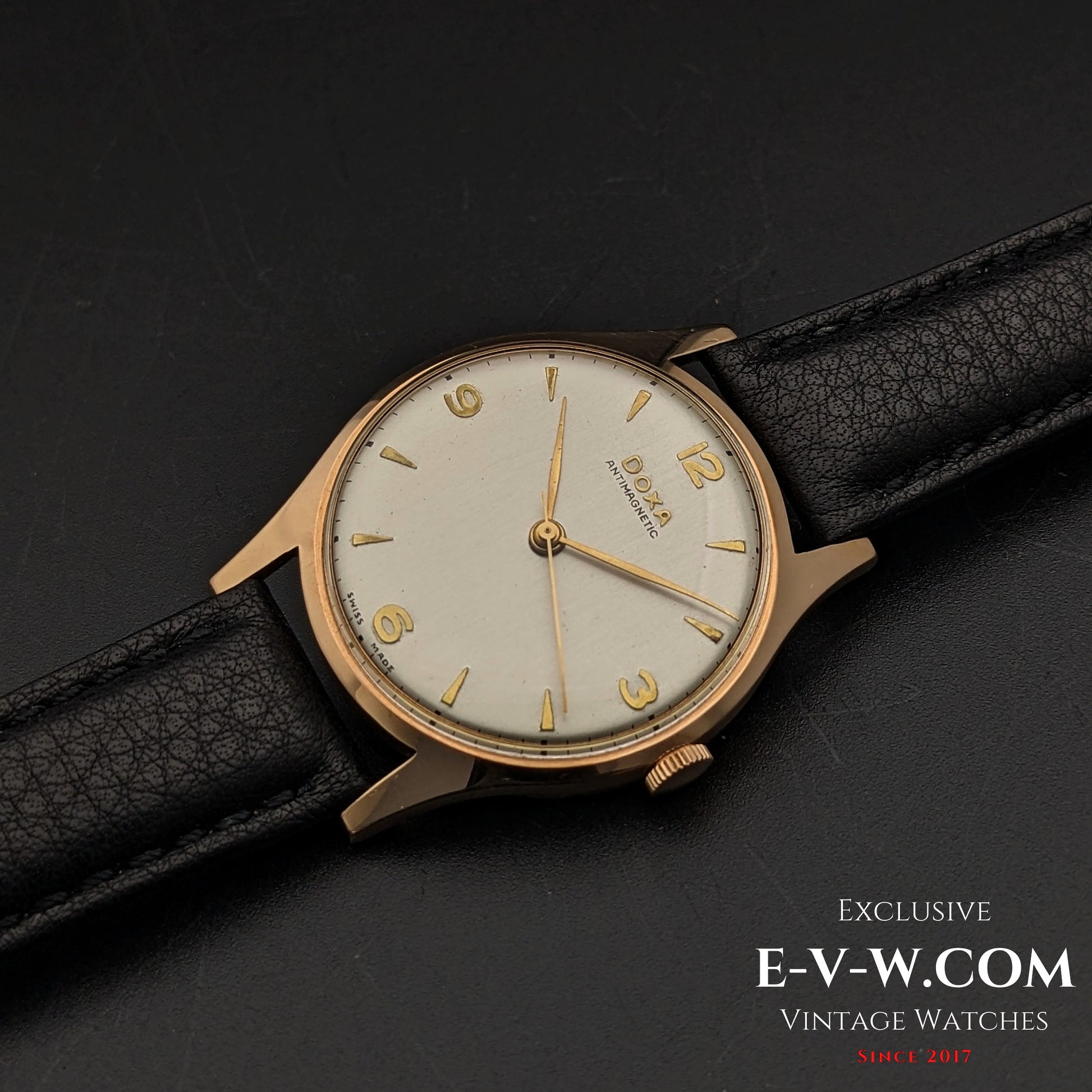 74 Vintage DOXA Antimagnatic / 14k Solid Gold / Cal. 11 1/2 1147 /  Vintage1950