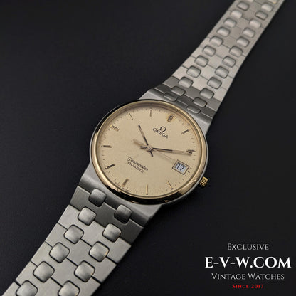 Omega Seamaster Quartz Vintage 54 ans / Acier et Or Réf. 1960277 / Cal. 1432 / Année 1970