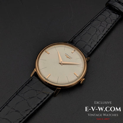 58 Vintage Longines Classic Calatrava 18k rose gold Ref. 7511 / Cal. 370 Vintage 1966